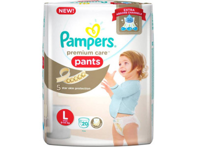 Pampers Premlum Care Pants Large Diapers (Pack of 20)