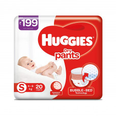 Huggies Dry Pant Small Diapers (Pack of 20)