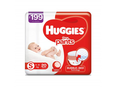Huggies Dry Pant Small Diapers (Pack of 20)