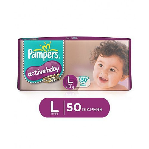 Pampers diapers active baby sales large