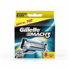 Gillette Mach3 Shaving Razor Blades (Pack of 8)