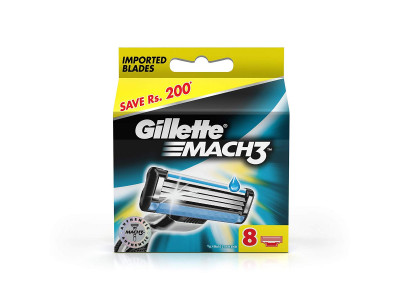 Gillette Mach3 Shaving Razor Blades (Pack of 8)