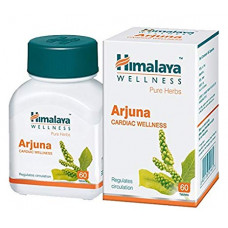 Himalaya Organic Arjuna 60 Caplets for Cholesterol, Blood Pressure & Healthy Heart Function Support 700mg