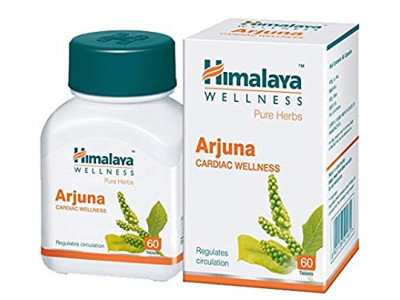 Himalaya Organic Arjuna 60 Caplets for Cholesterol, Blood Pressure & Healthy Heart Function Support 700mg