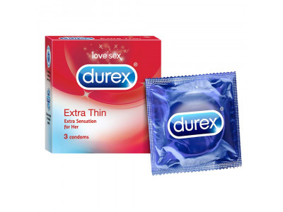 Durex Extra Thin Condoms (Pack of 3)
