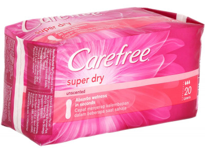 J&J Carefree Shaped Panty Liners - 20s