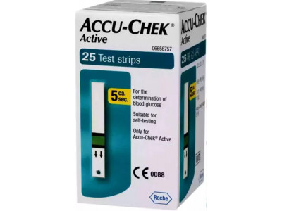 Accu-chek Active Glucose Strips (Pack of 25)