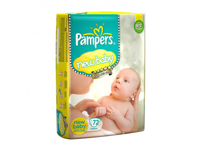 Pampers New Baby Diapers (Pack of 72)