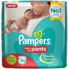 Pampers Pants New Baby Diapers -  86 nos 