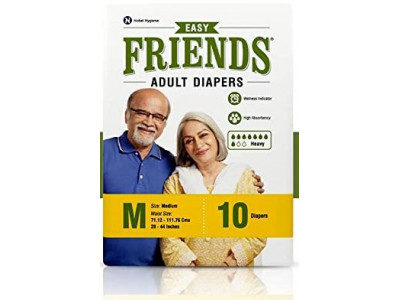 Friends Adult Diapers Medium (Pack of 10)