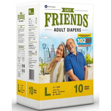 Friends Adult Diapers Large (Pack of 10)