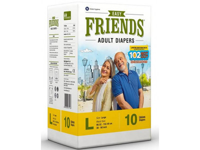 Friends Adult Diapers Large (Pack of 10)