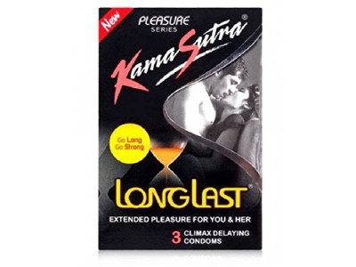 Kamasutra Longlast Pleasure Condoms (Pack of 3)