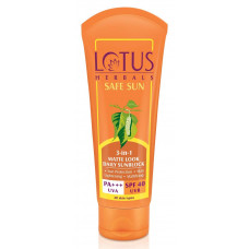 Lotus Spf-40 3 In 1 Matte Look Daily Sunblock  Cream - 100gm