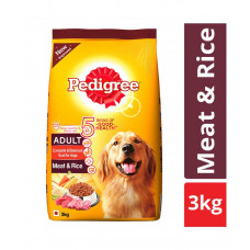 Pedigree With Meat & Rice - 3 kg
