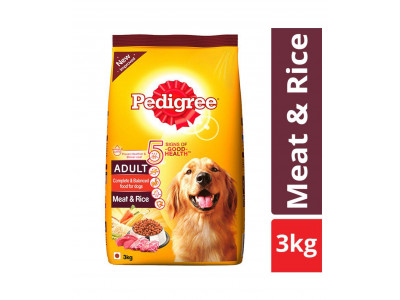 Pedigree With Meat and Rice - 3 kg