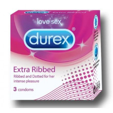 Durex Extra Ribbed Condoms (Pack of 3)