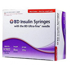 B.d.insuline Syringes U-40 Needle No 31g - 1 ml