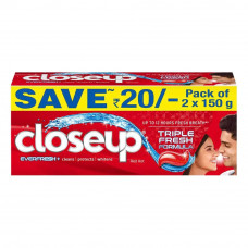 Close Up Active Red Toothpaste 300 g (150 g + 150 g)