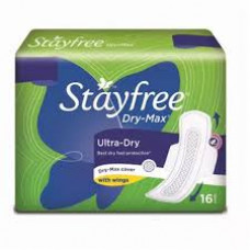 J&J Stayfree-ultra Thins Dry Max Sanitary Pads (Pack of 16)
