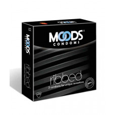 Moods Ribbed Condoms (Pack of 3)