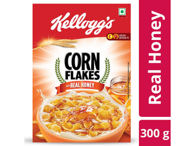 Kelloggs Corn Flakes Real Honey Low Fat - 300 gms