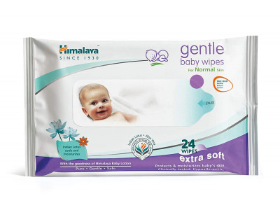 Himalaya Gentle Baby Wipes Extra Soft (Pack of 24)