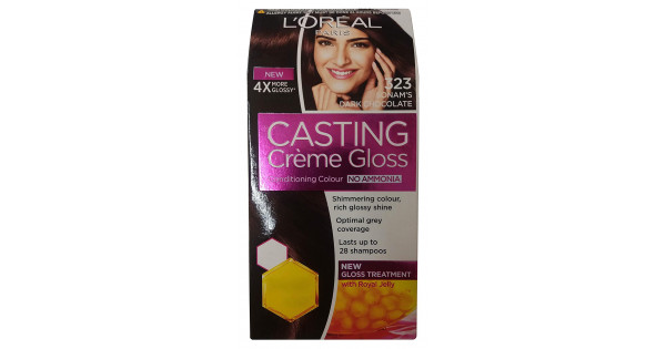 Loreal Paris Casting Creme Gloss Shade  Dark Chocolate 323 Hair Color 1  Kit Price Uses Side Effects Composition  Apollo Pharmacy