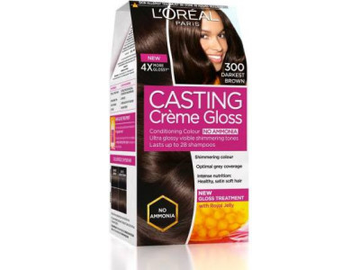 L'Oréal Paris Casting Creme Gloss 300 Darkest Brown 87.5g + 72ml