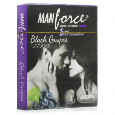 Manforce Extra Dotted Black Grapes Condoms (Pack of 3)