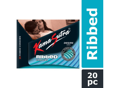 Kamasutra Ribbed Condoms (Pack of 20)