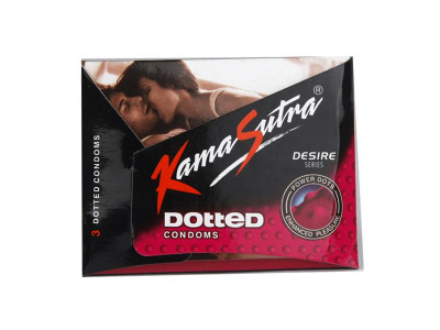 Kamasutra Dotted Condoms (Pack of 3)