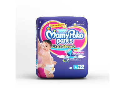 Mamy Poko Pants Large Diapers (Pack of 12)