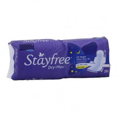 J&j Stayfree Dry Max All Night Pads (Pack of 28)