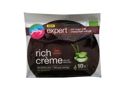 Godrej Expert Dark Brown 4.06 Creme Hair Colour 20 gm 1nos