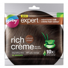 Godrej Expert Natural Brown 4.00creme Hair Colour 20 gm 1nos