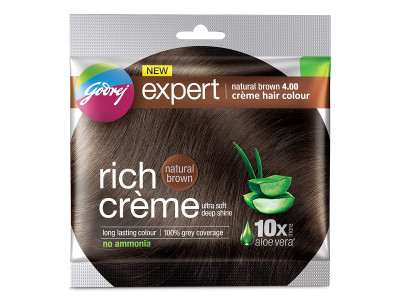 Godrej Expert Natural Brown 4.00creme Hair Colour 20 gm 1nos