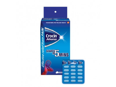 Crocin Advance 500 mg Tab (Pack-15)