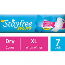 J&j Stayfree Secure Extra Large Sanitary Pads (Pack of 7)