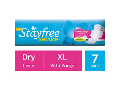 J&j Stayfree Secure Extra Large Sanitary Pads (Pack of 7)