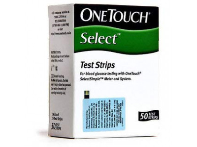 One Touch Select Glucometer Strips (Pack of 50)