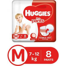 Huggies Dry Pant Medium Diapers (Pack of 8)