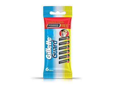 Gillette Guard Shaving Razor Blades (Pack of 6)