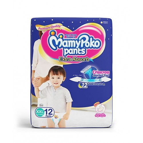 Buy MamyPoko Pants Extra Absorb Baby Diapers, New Born (Upto 5 kg), 66  Count Online at Low Prices in India - Amazon.in