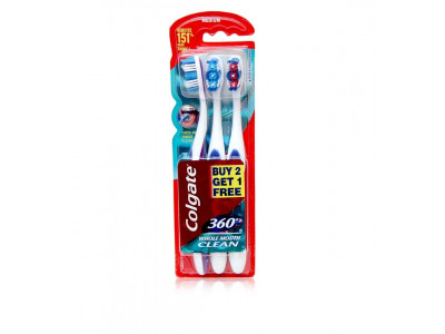 Colgate 360 Wholemouth Clean (2+1 Free) Toothbrush