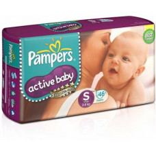 Pampers Active Baby Small Diapers (Pack of 46)