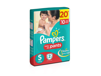 Pampers Dry Pants Small Diapers (Pack of 2)