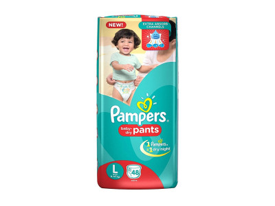 Pampers Dry Pants Large 9-14 kg Diapers (Pack of 42)