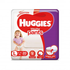 Huggies Wonder Pants Large Diapers (Pack of 20)