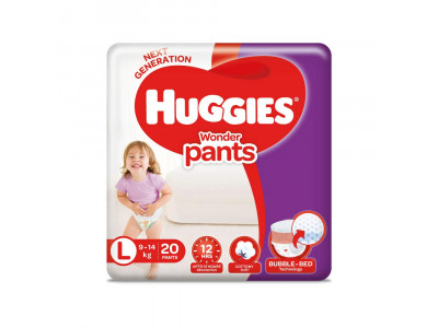 Huggies Wonder Pants Large Diapers (Pack of 20)